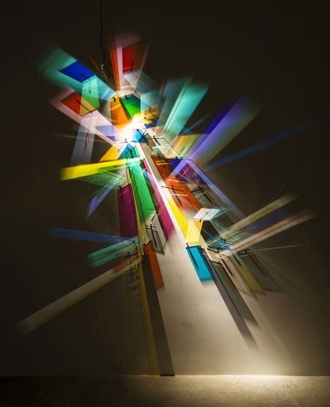 Stephen Knapp, Structure Painting, Glass Art Installation, Architect Building, Light Art Installation, Creative Architecture, Colossal Art, Abstract Color, Rainbow Abstract