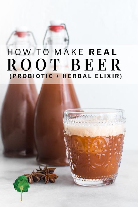 Homemade Root Beer, Root Beer Recipe, Homemade Rootbeer, Beer Recipe, Homemade Soda, Fermentation Recipes, Soda Recipe, Fermented Drink, Herbal Recipes