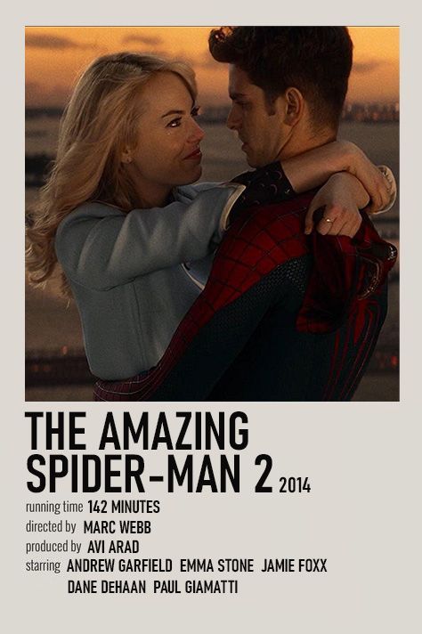 Movie Film Poster, Movie Character Posters, The Amazing Spiderman 2, Film Polaroid, Marvel Movie Posters, Garfield Spiderman, Iconic Movie Posters, Superhero Poster, Movie Card