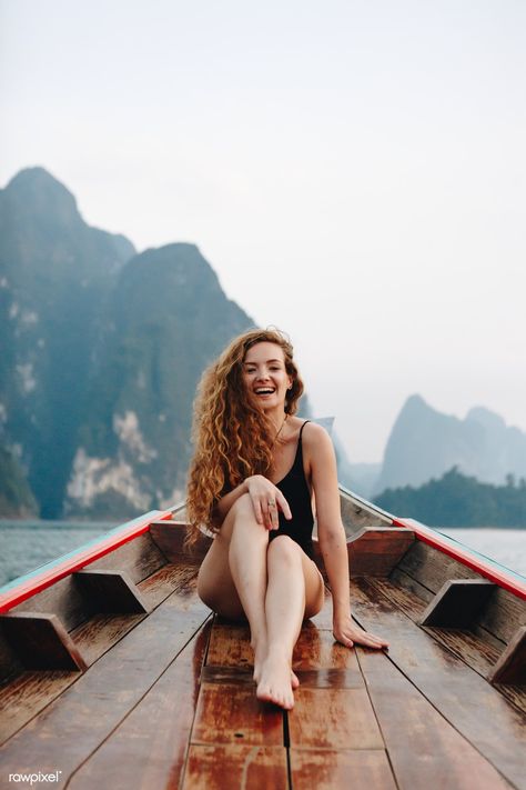 Boat Photoshoot, Boat Pose, Calm Sea, Woman Posing, Beach Pictures Poses, On A Boat, Poses For Photos, Women Photography Poses, Beach Poses