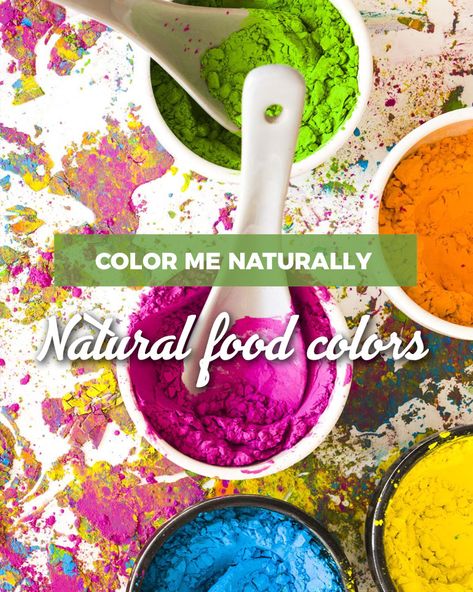 Dye Free Cake Decoration, All Natural Food Coloring, Organic Food Coloring, Natural Food Coloring Diy, Dye Free Foods, Colorful Recipes, Smoothie Jar, Fruits Plants, Food Powder