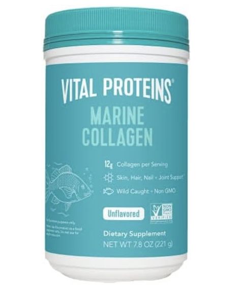 Marine Collagen Peptides is made from the scales of, non-GMO, wild-caught cod. It’s highly bioavailability Vital Proteins Collagen Peptides, Collagen Benefits, Vital Proteins, Hair Protein, Collagen Supplements, Collagen Powder, Healthy Joints, Marine Collagen, Collagen Peptides