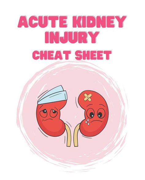 Lauren | nursing education made simple on Instagram: "Understanding Acute Kidney Injury (AKI): A guide for Student Nurses  What is Acute Kidney Injury (AKI)? Acute Kidney Injury (AKI) is a sudden decrease in kidney function, leading to the accumulation of waste products in the blood, electrolyte imbalances, and fluid overload. It can develop rapidly over hours or days and often occurs in hospitalised patients.  Pathophysiology: - Damage to Kidney Tissues: AKI results from injury to the renal tissues, which may involve the glomeruli, tubules, or interstitial tissue. - Reduced Blood Flow: Decreased perfusion to the kidneys impairs their ability to filter blood and maintain fluid and electrolyte balance. - Obstruction: Blockages in the urinary tract can lead to back pressure and damage to the Perfusion Nursing, Electrolyte Balance, Acute Kidney Injury, Kidney Function, Fluid And Electrolytes, Kidney Damage, Nursing Education, Urinary Tract, Nursing Students