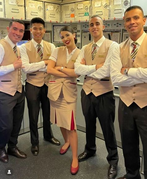 Emirates Cabin Crew Uniform, Flight Attendant Uniform Fashion, Air Hostess Uniform, Emirates Flights, Emirates Cabin Crew, Airline Cabin Crew, Cabin Pressure, Flight Attendant Uniform, Flight Attendant Life