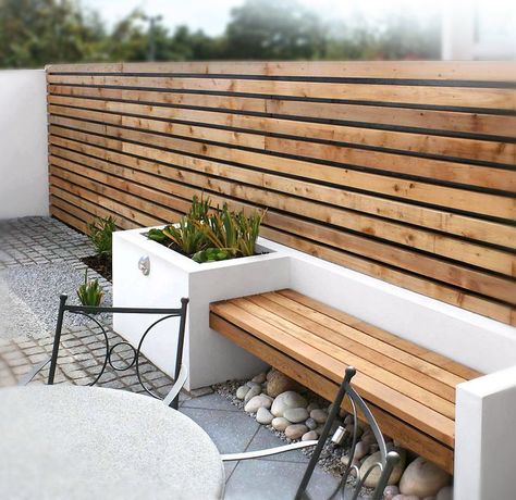 Fresh With A Touch Of Cozy – The Garden Bench Patio 2023, High Fence, Spanish Courtyard, Urban Backyard, Contemporary Bench, Gardens Design, Contemporary Garden, Barn Conversion, Room Color