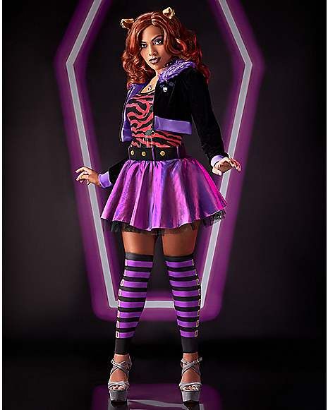 Monster High Clawdeen Wolf Costume, Monster High Costume Clawdeen, Monster High Cosplay Clawdeen, Clawdeen Wolf Outfit Inspiration, Claudine Wolf Costume, Clawdeen Halloween Costume, Clawdeen Cosplay, Clawdeen Halloween, Clawdeen Wolf Outfit