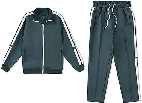 Gym Uniform School Male, Korean Sports Uniform, Pe Uniform Outfit, Pe Outfits For School, School Pe Uniform, School Sports Uniform, Green School Uniform, Tracksuit Uniform, School Tracksuit