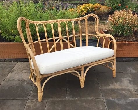 Rattan Love Seat, Rattan Loveseat, Wicker Loveseat, Rattan Cane, Loveseat Living Room, Product Styling, Cafe Ideas, Bedroom Loft, Event Space