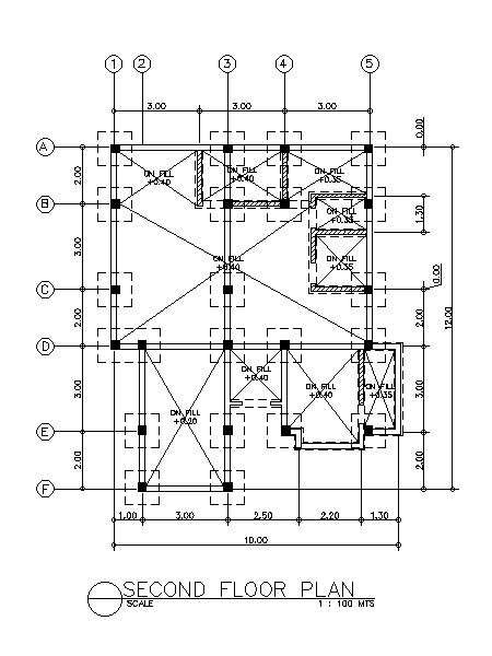 Structural Drawing, Building Plan Drawing, 3bhk House Plan, Autocad Free, Drawing House Plans, Section Plan, Conceptual Model Architecture, Detail Arsitektur, Two Story House Design