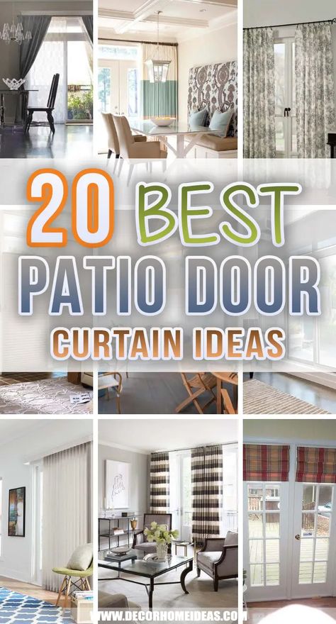 Curtains For Slider Patio Doors, Curtains For Patio Door, Hanging Curtains Over Sliding Glass Door, Door Blinds Curtains, Curtains Around Sliding Glass Door, Curtains Kitchen Sliding Door, Door Wall Curtains, Sheer Curtains Sliding Glass Door, Living Room Slider Door Curtains