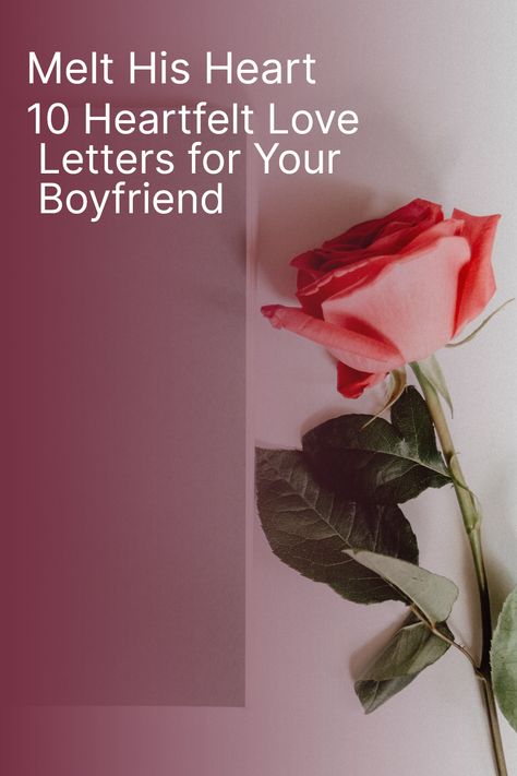 If you're looking for a way to express your feelings of love to your boyfriend, then why not write him a heartfelt love letter? Writing love letters can be a beautiful way to let your significant other know just how much you care and appreciate them, and can really make their heart melt. Here are 10 sweet love letters that will make your boyfriend feel truly special and remind him of what an amazing couple you make. Love Letters For Your Boyfriend, Love Letter To Him, Letters For Your Boyfriend, Love Letter Writing, Letters To Your Boyfriend, Writing Love Letters, Sweet Love Letters, Letter To My Boyfriend, Love Letter For Boyfriend