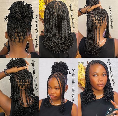 Hair Braid Patterns, Lemonade Braids Hairstyles, Short Box Braids Hairstyles, Short Locs Hairstyles, Goddess Braids Hairstyles, Quick Natural Hair Styles, African Hair Braiding Styles, Box Braids Hairstyles For Black Women, Cute Box Braids Hairstyles