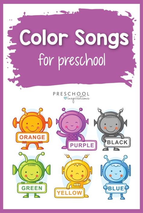 Color Rhymes For Preschool, Songs About Colors For Toddlers, Primary Colors Activities For Preschool, Colors For Kids Learning, Colors Activities Preschool, Color Songs Preschool, Toddler Library, 3k Classroom, Teaching Toddlers Colors