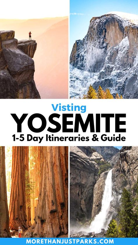 Visiting YOSEMITE: Ultimate (1 to 5 Day) Yosemite Itinerary Yosemite Itinerary, Adventure Parks, Tuolumne Meadows, Yosemite Trip, Yosemite California, National Parks Map, Yosemite Falls, California Travel Road Trips, Travel Itinerary Template