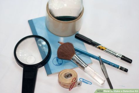 How to Make a Detective Kit: 5 Steps (with Pictures) - wikiHow Detective Tools, Detective Kit, Cub Scouts, Teacher Stuff, Lesson Plan, Psych, Diy For Kids, Fingerprint, In The Dark