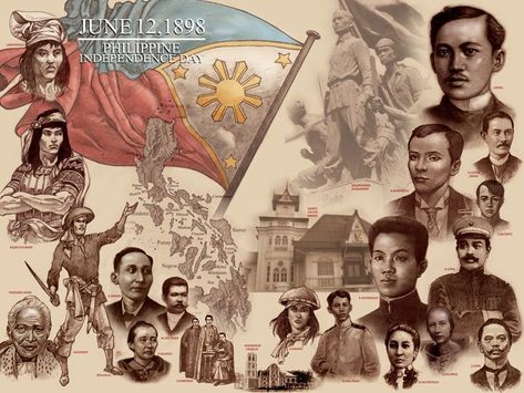 Buwan Ng Wika Drawing, Philippine Culture Poster, Happy Independence Day Philippines, Philippine Heroes, Independence Day Philippines, Patriotism Art, Philippine Revolution, Independence Day History, Emilio Aguinaldo