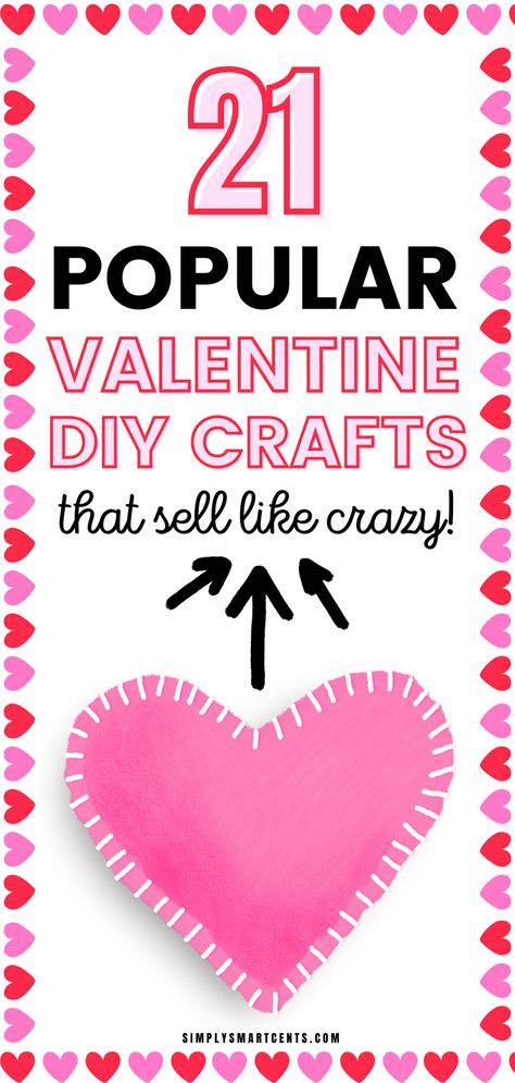 Monetize your passion this Valentine's Day by crafting easy DIY creations! Use budget-friendly supplies from Dollar Tree to craft and sell popular and creative gifts. Whether it's dazzling designs or bestselling items, these crafts are ideal for boosting your Etsy side hustle. Transform your hobby into income with these delightful and lovable creations! Valentine’s Day Craft Ideas For Adults, Crafts For Valentines Day For Adults, Easy Valentine’s Day Crafts For Adults, Heart Crafts For Adults, Valentine Dollar Tree Crafts, Valentine Crafts For Adults To Sell, Cricut Valentines Projects To Sell, Valentines Diy Crafts To Sell, Valentine Gifts To Make