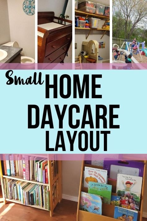 My house is very small, at 1100 square feet. And I have run a successful home daycare in it since 1999. See how we learn in a small home daycare layout. There is room for teaching, snuggling, learning, reading, quiet places, rowdy places, and outdoor places. #homedaycare In Home Daycare Playroom Ideas, Home Daycare Small Space Ideas, One Room Daycare Setup, Family Home Daycare Setup, House Daycare Setup, Childminders Playroom Home Daycare, Daycare Small Space Ideas, Home Daycare Setup For Infants, How To Run A Daycare At Home