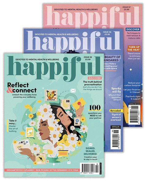 Lifestyle Magazine Cover, Hotel Magazine, Indesign Magazine, Magazine Shop, Positive Mental Health, Lifestyle Illustration, Mental Health And Wellbeing, Mental Wellbeing, Real Life Stories