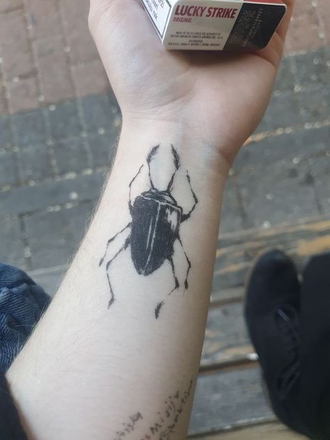 Beetle Tattoo, Funky Tattoos, Sick Tattoo, 4 Tattoo, Poke Tattoo, Dope Tattoos, Little Tattoos, Skin Art, Piercing Tattoo