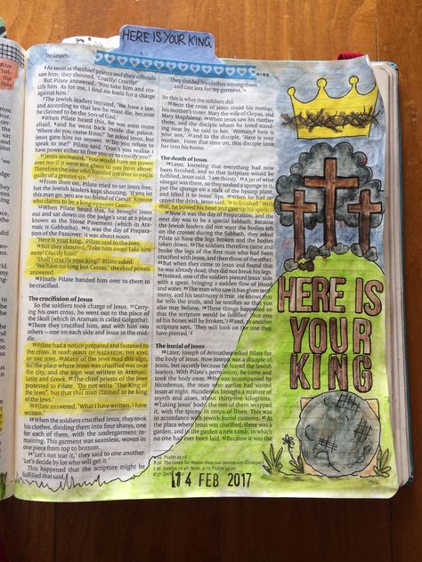 John 19 Bible Journaling, Journaling Christian, Journaling 101, Jesus Art Drawing, Scripture Artwork, Scripture Verse Art, Jesus Scriptures, Study Books, Prayer Bible