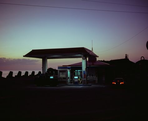 Léo Berne's moody photos capture life after dark - i-D Arcade Aesthetic, Become A Photographer, Petrol Station, Gas Stations, French Photographers, Dusk To Dawn, Street Photographers, Another World, Book Photography