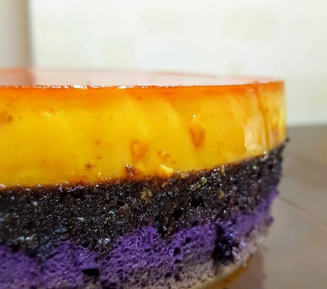 Ube Flan Cupcake Recipe, Ube Flan Cake, Ube Tres Leches Cake, Ube Condensed Milk Recipe, Philippine Bread, Ube Flan Recipe, Leche Flan Recipe Philippines, Ube Flan Cake Recipe, Ube Food