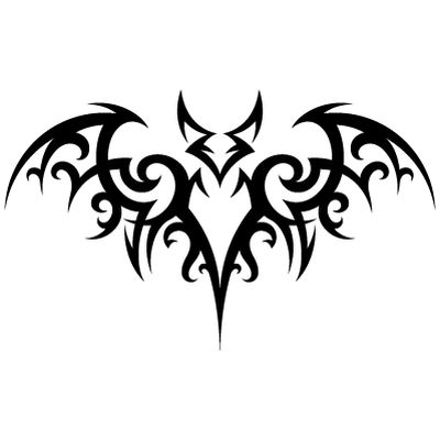 Tribal Tattoo Bat Vampire Symbols, Bat Stencil, Stammestattoo Designs, Van Graphics, Bats Tattoo Design, Vampire Tattoo, Tattoo Line, Kunst Tattoos, Bat Tattoo