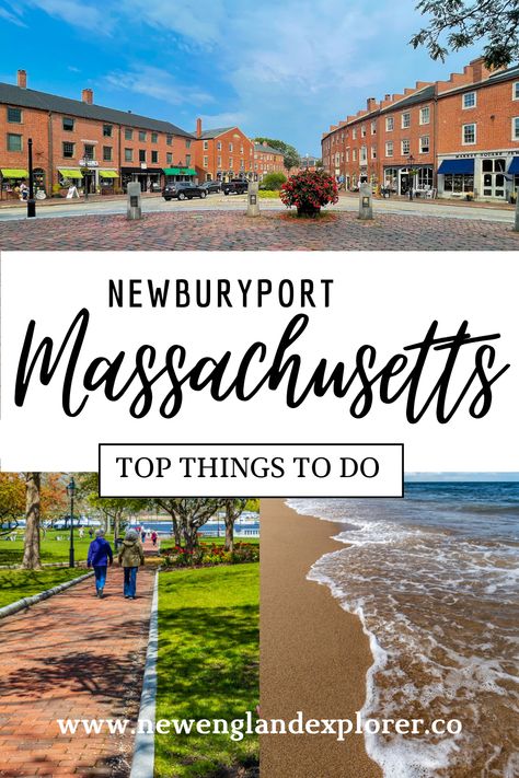 You’ll find plenty of things to do in Newburyport MA including wandering through the city’s historic downtown full of shopping and restaurants as well as relaxing on its beaches or exploring a 4,700-acre nature preserve. Click link to see all 29. New England Day Trips, 50 States Travel, Cape Cod Travel, Newburyport Massachusetts, Manifesting Board, Plum Island, Massachusetts Travel, New England Road Trip, Fall Road Trip