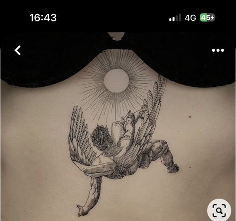 Tattoo No Shading, Hand Tattoos Skull, Tattoo Ideas Stomach, Tattoos Celtic, Tattoos Foot, Icarus Tattoo, Tattoos Japanese, Tattoo Ideas Unique, Tattoos Hand