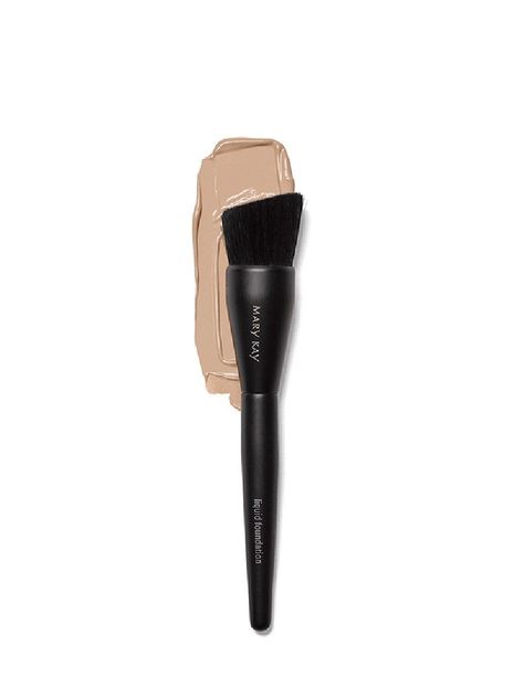 The Mary Kay® Liquid Foundation Brush allows you to build desired coverage, even around the curves of your face. Base Mary Kay, Mary Kay Liquid Foundation, May Kay, Mary Kay Office, Mary Kay Brushes, Mary Kay Products, Kosmetyki Mary Kay, Mary Kay Foundation, Liquid Foundation Brush