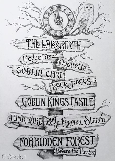 Hoggle Labyrinth Drawing, Labrynth Drawing Ideas, Labyrinth Home Decor, Labrynth Nursery Theme, Labyrinth Movie Home Decor, Labyrinth Room Decor, Labyrinth Themed Room, Its Only Forever Not Long At All Labyrinth, Labrynth Theme Party