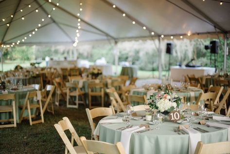 Sage Green Wedding Decor, Green Quinceanera Theme, Green Wedding Decor, Tented Reception, Quince Decorations, Wedding Mint Green, Hijau Mint, Green Tablecloth, Wedding Tablecloths