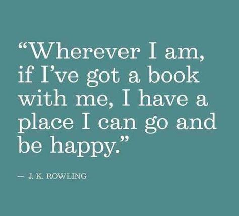 Be happy  - read! Rowling Quotes, Books And Tea, J K Rowling, Teaching Literacy, Reading Quotes, Friedrich Nietzsche, I Love Reading, E Card, Book Addict