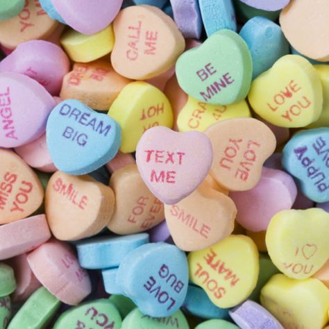 Valentines Day Hearts Candy, Candy Background, Conversation Hearts Candy, Conversation Hearts, Sprout Recipes, Candy Hearts, Valentine Candy, Converse With Heart, Valentines Outfits