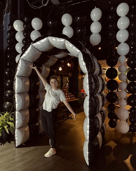 Let’s get the party started! 🍾✨ The beaded/tunnel wall was a huge hit! 🔥 Shoutout to our wonderful clients who always support our ideas 💖🔥 . . . . . . #balloontunnel #balloonswall #balloonart #balloongarland #balloondecor #marqueeletters #balloondecoration #tampabay #tampa #tampaballoons #tampaballoonartist #tampaballoondelivery #eventdesign #eventdecor Balloon Walls, Balloon Business, Huge Balloons, Balloon Crafts, Balloon Ideas, Balloon Delivery, 90s Party, Dj Party, White Shower