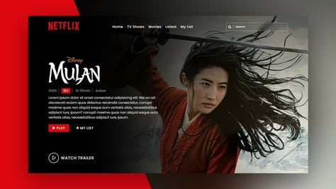 Netflix Landing Page UI Design Netflix Home Page Template, Netflix Layout, Netflix Home Page, Netflix Theme, Ticket Cinema, Netflix Website, Css Animation, Website Responsive, Landing Page Ui Design