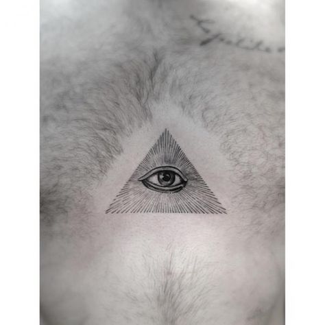 Graphic Eye of Providence tattoo by Dr Woo Eye Of Providence Tattoo, Carousel Tattoo, Dr Woo Tattoo, Providence Tattoo, Graphic Tattoo, Dr Woo, Graphic Eyes, Eye Of Providence, Best Tattoo Ideas