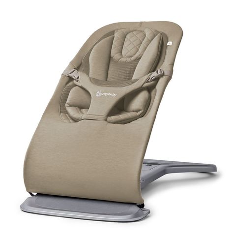 Let’s Grow! The Ergobaby 3-in-1 Evolve Bouncer grows with baby from newborn to infant to toddler. Starting from day one, baby will experience comfort from head to hips thanks to the ergonomic newborn insert developed with guidance from a pediatric orthopedist. As baby grows, evolve the Bouncer by removing the insert and choosing from three heights tailored to every stage of development. Our middle position allows infants to rock themselves (relaxation for hours!), while the highest position is perfect for toddlers who want to see everything that’s going on around them. The Ergobaby Evolve Bouncer uses natural rocking technology—so no plugs, batteries, or switches needed. Plus, that means it’s lightweight and easy to move from room to room. Baby Bouncer Seat, Ergo Baby, Flat Head Syndrome, Newborn Lounger, Toddler Chair, Personal Gifts, Baby Bouncer, Nursery Accessories, Baby Jogger