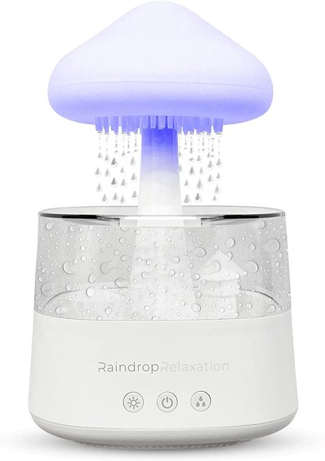 Waterfall Lamp, Rain Humidifier, Calming Rain, Help Sleeping, Light Waterfall, Bath Decoration, Home Aroma, Cloud Night Light, Rain Sounds