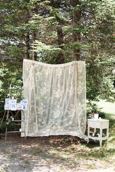 Lace Backdrops, Diy Fotokabine, Diy Photobooth, Lace Curtain, Diy Photo Booth, Idul Fitri, Outdoor Photos, Resort Wedding, Diy Photo