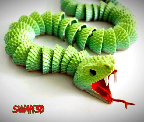 3d Snake, Paper Mache Projects, Adventure Quest, Dragon 3d, 3d Printing Diy, Boss Wallpaper, Snake Art, 3d Artist, 3d Projects