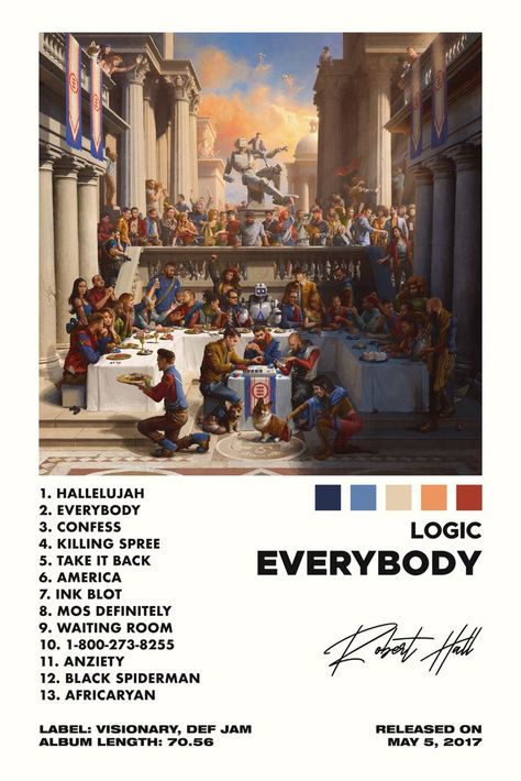 Logic Album Cover, Logic Poster, Logic Album, Music Home Decor, Tracklist Poster, Song Posters, Rap Album Covers, Album Posters, Skin Images