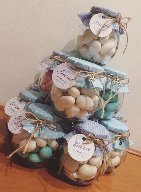 Diy Bautizo Decorations, Diy Bautizo Recuerdos, Baby Souvenir Ideas, Recuerdo Baby Shower Boy, Bautizo Recuerdos Ideas, Souvenirs Baby Shower Originales, Ideas Para Bautizos, Recuerdos Baby Shower Originales, Recordatorios Baby Shower