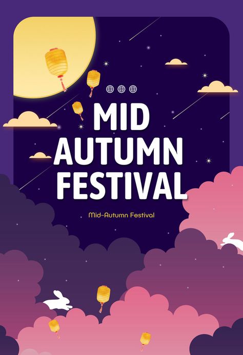 Gradient Color Clouds Mid-autumn Festival Poster#pikbest#Templates#Festival Mid Autumn Festival Poster, Cloud Lantern, Autumn Poster, Poster Psd Free Download, Festival Background, Colorful Clouds, Festival Poster, Background Drawing, Autumn Festival