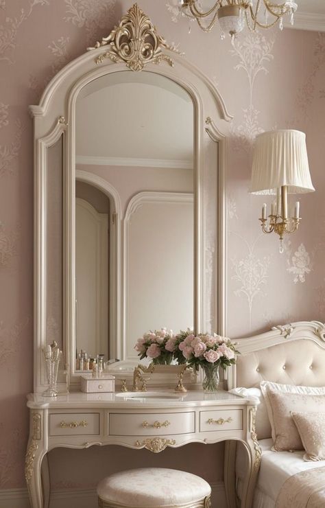 Bedroom Vintage, Coquette Decor, Victorian Room, Casa Vintage, Redecorate Bedroom, Vintage Room, Dream Room Inspiration, Room Makeover Bedroom, Pink Bedroom