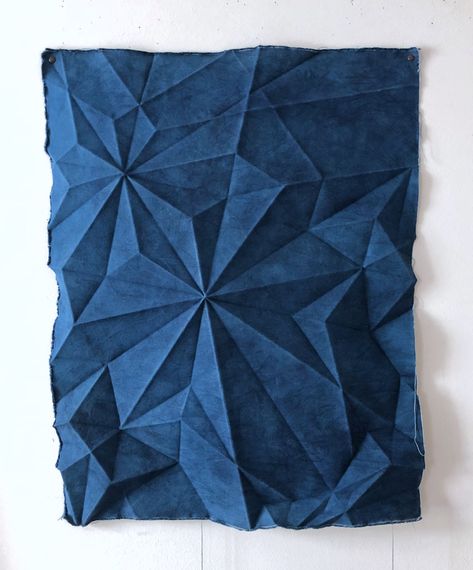 Using Naturally Dyed Paper, Artist Sipho Mabona Explores Transformation through Origami Aichi, Geometric Origami, Geometric Artwork, Colossal Art, Porous Materials, Modern Crafts, Art Magazine, Visual Culture, 3d Wall Art