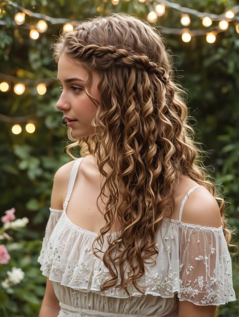 Get Noticed! 22 Teen Hairstyles That Will Turn Heads This Year – Scan to Talk Quick Hairstyles For School, Long Curly Haircuts, Medium Layered Hair, Ethnic Hairstyles, Medium Curly Hair Styles, Natural Curls Hairstyles, Back To School Hairstyles, Hoco Hair Ideas