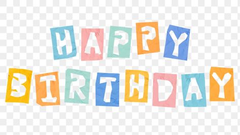 Happy Birthday Font Png, Happy Birthday Font Aesthetic, Template Hbd, Happy Birthday Text Png, Png Happy Birthday, Birthday Font, Happy Birthday Stickers, Happy Birthday Font, Happy Birthday Letter