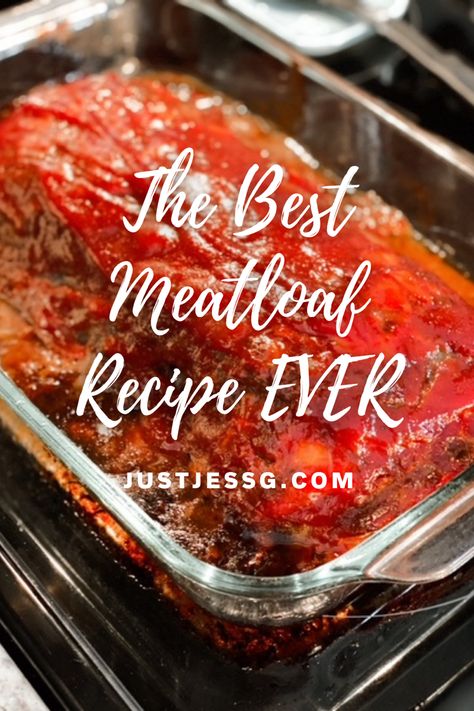 Make your whole family happy with this savory classic Meatloaf! Meatloaf With Bread Slices, Met Loaf Recipe, 5 Star Meatloaf Recipes, What Goes With Meatloaf, Beef Stronganoff, Meatloaf Recipies, Potassium Recipes, The Best Meatloaf Recipe, Savory Meatloaf